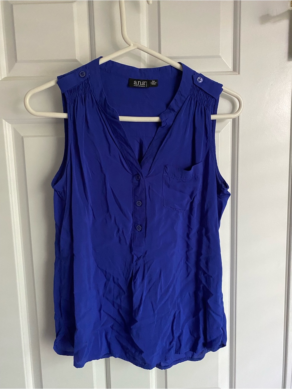 A.n.a Blue Tank Top PM